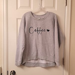 GREEN TEA | Coffee Sweatshirt Oversized Fit Fall Sweater